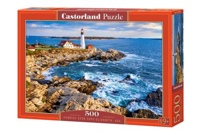 Puzzle 500 Sunrise over Cape Elizabeth, USA. Wydawca: Castorland. SmakLiter.pl Opakowanie Puzzle 500 Sunrise over Cape Elizabeth, USA