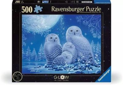 Opakowanie Puzzle 500 świecące - Sowy