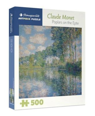 Opakowanie Puzzle 500 Topole nad jeziorem, Claude Monet