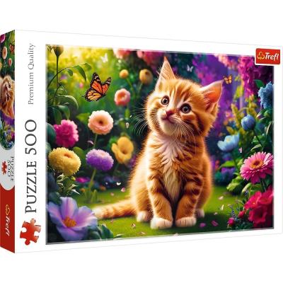 Opakowanie Puzzle 500 Uroczy kotek TREFL