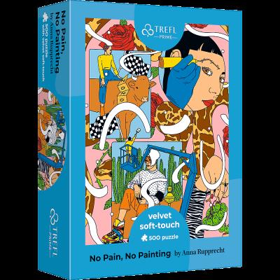 Opakowanie Puzzle 500 Velvet Soft Touch No Pain, No Painting by Anna Rupprecht 37423