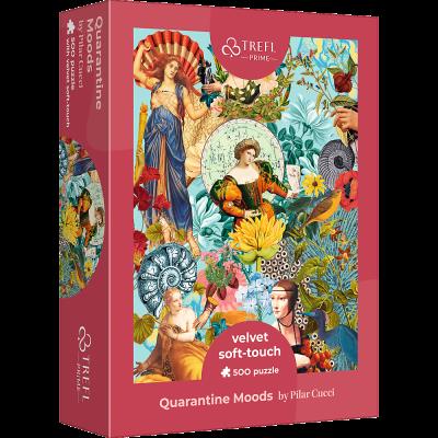 Opakowanie Puzzle 500 Velvet Soft Touch Quarantine Moods by Pilar Cucci