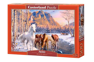 Puzzle 500 Winter Melt CASTOR. Wydawca: Castorland. SmakLiter.pl Opakowanie Puzzle 500 Winter Melt CASTOR