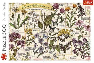 Puzzle 500 Zielnik: Zioła lecznicze TREFL. Wydawca: Trefl. SmakLiter.pl Opakowanie Puzzle 500 Zielnik: Zioła lecznicze TREFL