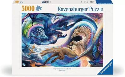 Puzzle 5000 Dragon at day and night. Wydawca: Ravensburger. SmakLiter.pl Opakowanie Puzzle 5000 Dragon at day and night