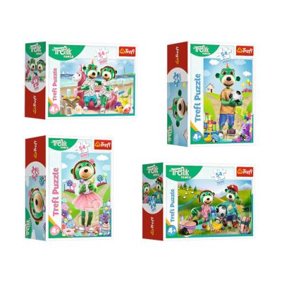 Opakowanie Puzzle 54 mini Wesoły świat Treflików 1 szt. mix 54199