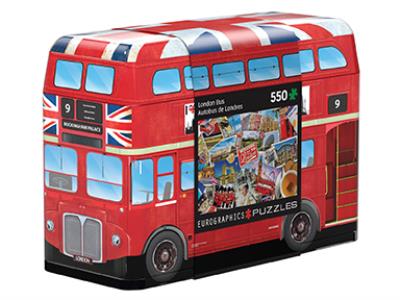 Puzzle 550 TIN London Bus 8551-5779. Wydawca: Eurographics. SmakLiter.pl Opakowanie Puzzle 550 TIN London Bus 8551-5779
