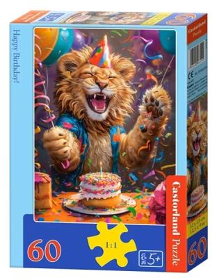 Puzzle 60 Happy Birthday! CASTOR. Wydawca: Castorland. SmakLiter.pl Opakowanie Puzzle 60 Happy Birthday! CASTOR