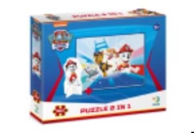 Puzzle 60 Paw Patrol with charater figure. Wydawca: Dodo. SmakLiter.pl Opakowanie Puzzle 60 Paw Patrol with charater figure