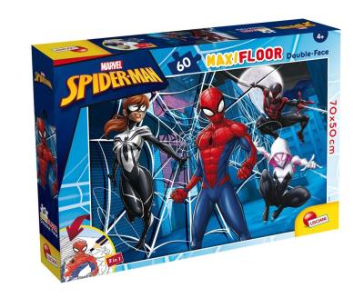 Puzzle 60 podłogowe Spiderman. Wydawca: Lisciani. SmakLiter.pl Opakowanie Puzzle 60 podłogowe Spiderman