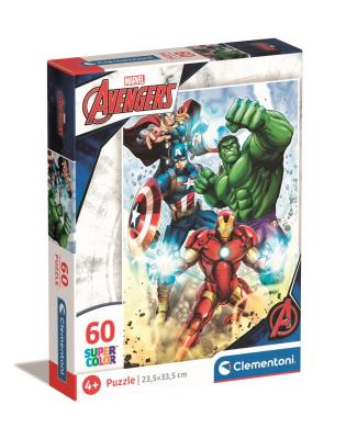 Puzzle 60 Super Kolor Marvel Avengers. Wydawca: Clementoni. SmakLiter.pl Opakowanie Puzzle 60 Super Kolor Marvel Avengers