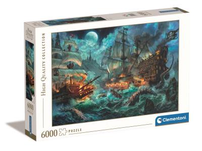 Puzzle 6000 HQ Pirates Battle. Wydawca: Clementoni. SmakLiter.pl Opakowanie Puzzle 6000 HQ Pirates Battle