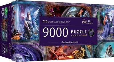 Opakowanie Puzzle 9000 Fantasy Creatures Anne Stokes TREFL