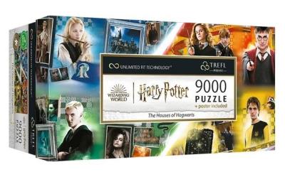 Opakowanie Puzzle 9000 The Houses of Hogwarts TREFL