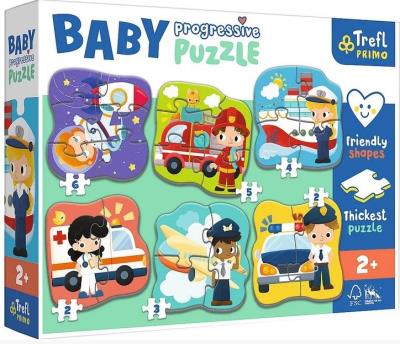 Opakowanie Puzzle Baby Progressive - Zawody i pojazdy TREFL