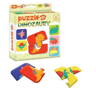 Puzzle Dinozaury 2+. Wydawca: Kangur. SmakLiter.pl Opakowanie Puzzle Dinozaury 2+