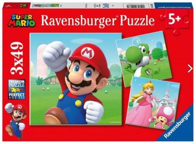 Opakowanie Puzzle dla dzieci 3x49 Super Mario
