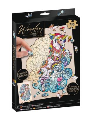 Opakowanie Puzzle drewniane 130 Jednorożec