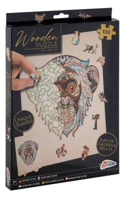 Opakowanie Puzzle drewniane 132 Unikalne Kształty Małpka