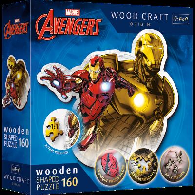 Opakowanie Puzzle drewniane 160 Odważny Iron Man TREFL