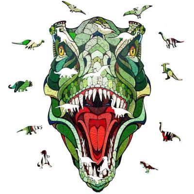 Opakowanie Puzzle Drewniane 2D Układanka T-Rex