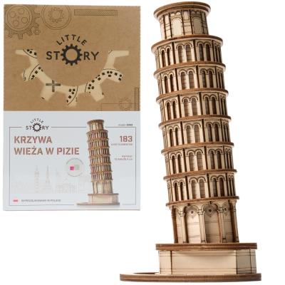 Opakowanie Puzzle Drewniane 3D Krzywa Wieża w Pizie