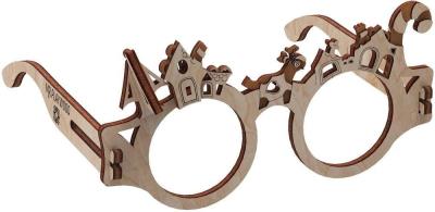 Opakowanie Puzzle Drewniane 3D Okulary Domki