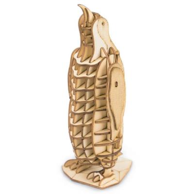 Opakowanie Puzzle Drewniane 3D Pingwin