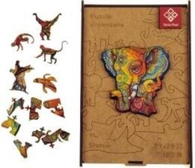 Opakowanie Puzzle drewniane A3 - Słonie