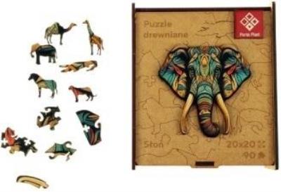 Opakowanie Puzzle drewniane A4 - Słoń