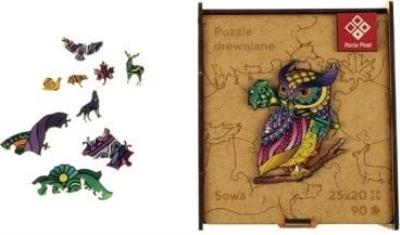 Opakowanie Puzzle drewniane A4 - Sowa