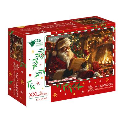 Puzzle drewniane Christmas Santa Claus. Wydawca: ALEXANDER GRY. SmakLiter.pl Opakowanie Puzzle drewniane Christmas Santa Claus