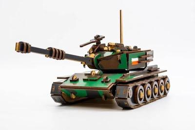 Opakowanie Puzzle drewniane Czołg