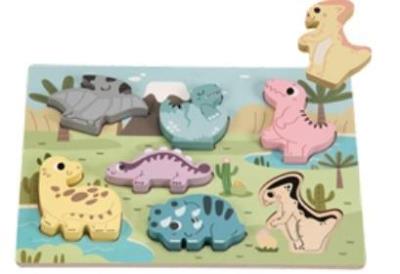 Opakowanie Puzzle drewniane Dinozaury