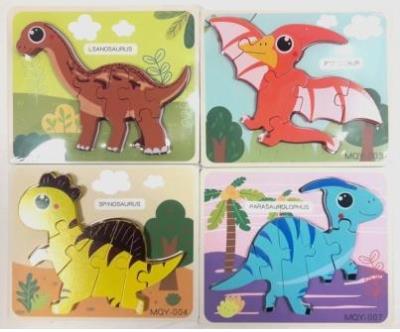 Opakowanie Puzzle drewniane dinozaury