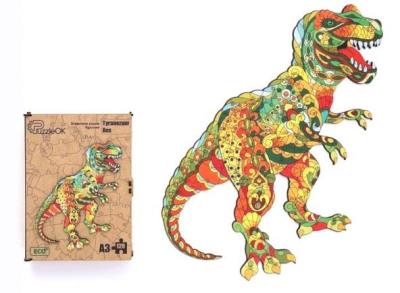 Opakowanie Puzzle drewniane eko 129 Tyranozaur rex A3