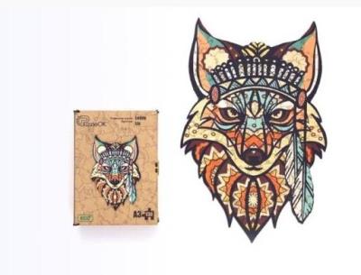 Opakowanie Puzzle drewniane eko 130 Leśny lis A3