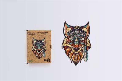 Opakowanie Puzzle drewniane eko 65 Leśny lis A4