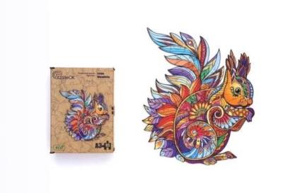 Opakowanie Puzzle drewniane eko 95 Leśna wiewiórka A3