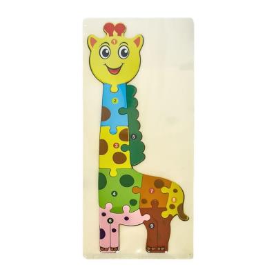 Opakowanie Puzzle drewniane kids z cyframi Żyrafa