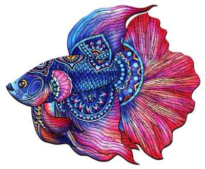 Opakowanie Puzzle drewniane/kolorowe - Ryba