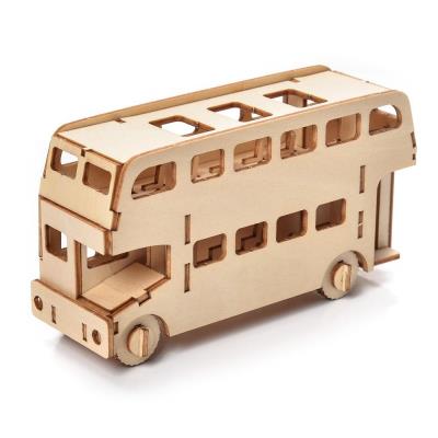 Opakowanie Puzzle drewniane Model 3D Autobus