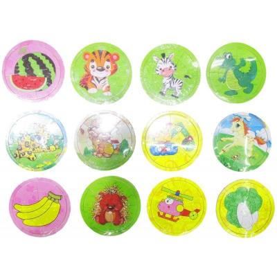 Opakowanie Puzzle drewniane okrągłe 13el