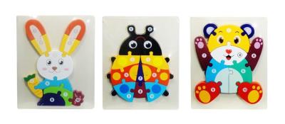 Opakowanie Puzzle drewniane Zwierzęta MIX