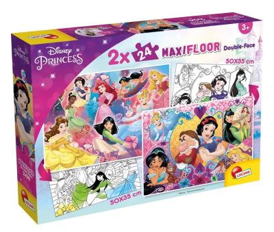 Opakowanie Puzzle dwustronne maxi 2 x 24 Princess