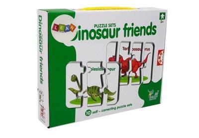 Opakowanie Puzzle edukacyjne dinozaury 10el