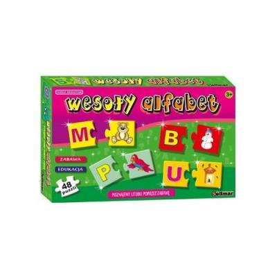 Puzzle edukacyjne Wesoły alfabet ABINO. Wydawca: ABINO. SmakLiter.pl Opakowanie Puzzle edukacyjne Wesoły alfabet ABINO