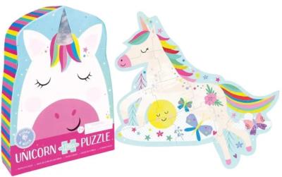 Puzzle jednorożec 12el. Wydawca: Floss & Rock. SmakLiter.pl Opakowanie Puzzle jednorożec 12el