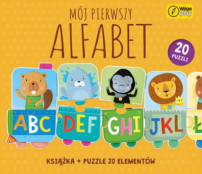 Puzzle + książka Mój pierwszy alfabet 20 elementów. Autor: null null. SmakLiter.pl Okładka książki Puzzle + książka Mój pierwszy alfabet 20 elementów