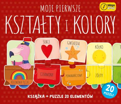 Puzzle + książka Moje pierwsze kształty i kolory 20 elementów. Autor: null null. SmakLiter.pl Okładka książki Puzzle + książka Moje pierwsze kształty i kolory 20 elementów
